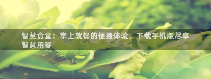 尊龙凯时官网登录入口：智慧食堂：掌上就餐的便捷体验，下载手机